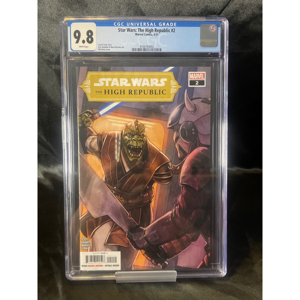 Star Wars The High Republic 2 Marvel Comics‎ 2021 CGC 9.8 White Pages Phil Noto